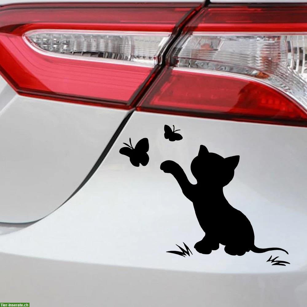 Bild 6: Autoaufkleber Kätzchen 16x12 cm Fahrzeugaufkleber Katze