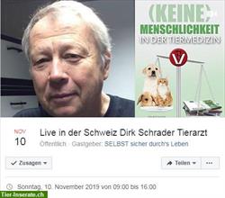 Tierarzt Dirk Schrader ist in der Schweiz