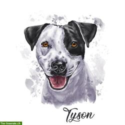 Bild 1: Ihr Hund als digital gemaltes Hundeportrait f&#252;r auf Tassen, Aufkleber uvm.