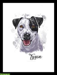 Bild 2: Ihr Hund als digital gemaltes Hundeportrait f&#252;r auf Tassen, Aufkleber uvm.