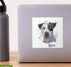 Bild 9: Ihr Hund als digital gemaltes Hundeportrait f&#252;r auf Tassen, Aufkleber uvm.
