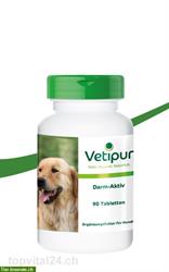 Darm-Aktiv - 90 Tabletten für Hunde | Vetipur