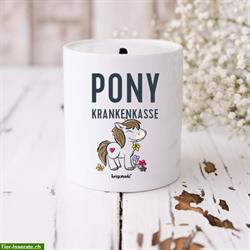 Neue Keramik Spardose Pony-Krankenkasse | Ponyhof