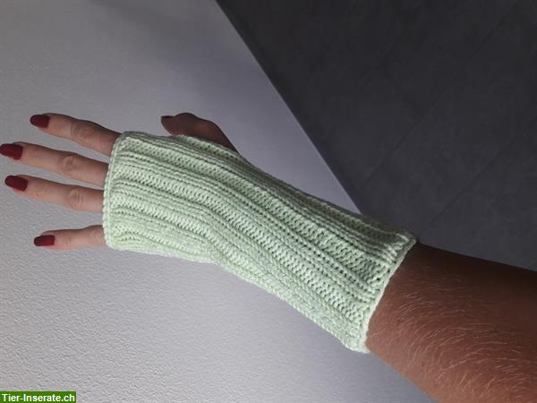 Handgestrickte Pulswärmer / Handschuhe zu verkaufen