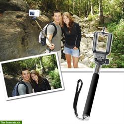 Bild 3: iProtect 2in1 Set Selfie Stange Handstativ Selbstausl&#246;ser iPhone Android