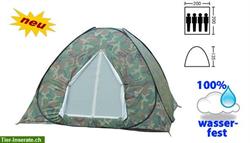Militär Wurfzelt Schnellzelt Zelt Openair 3 Personen 2 Sekunden aufgebaut