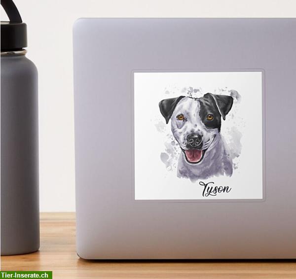 Bild 9: Ihr Hund als digital gemaltes Hundeportrait für auf Tassen, Aufkleber uvm.