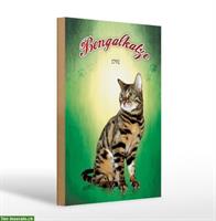 NEU: 🐱 Katzenschild Bengal aus Holz