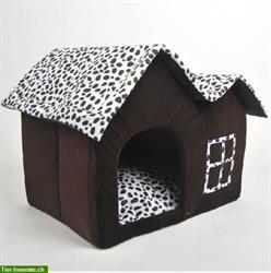 Hundbett, Hundehaus, Kuschelhütte, Tierbett, Bettchen, Stoffhaus NEU