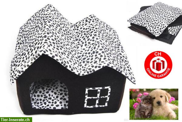 Bild 2: Hundbett, Hundehaus, Kuschelhütte, Tierbett, Bettchen, Stoffhaus NEU