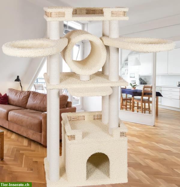 Bild 6: Deluxe Katzenbaum top Qualität Holz verstärkt