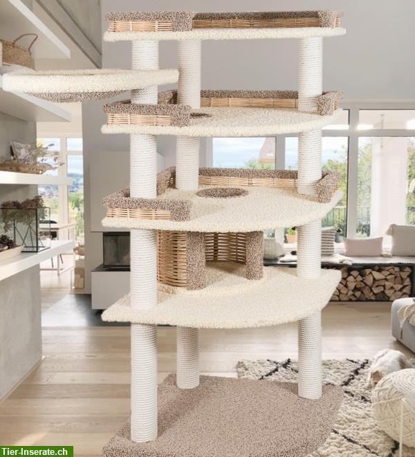 Bild 8: Deluxe Katzenbaum top Qualität Holz verstärkt