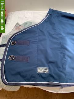 Softshell Pferdedecke blau, Marke Equest, 145cm