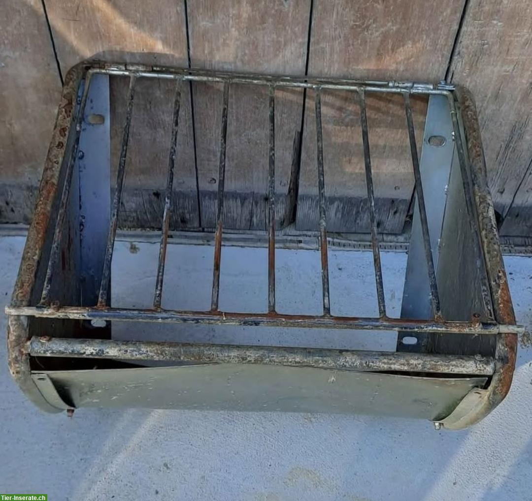 Bild 6: Heuraufe / Ohrengarn taubegrau/orange stretch Ohren