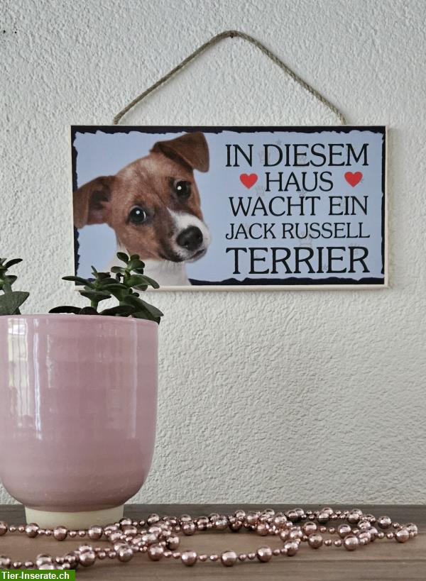 Bild 2: Hunde Holzschild Jack Russell Terrier