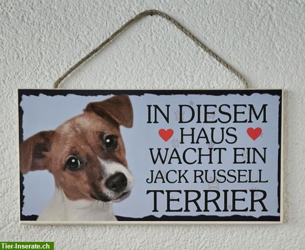 Bild 3: Hunde Holzschild Jack Russell Terrier