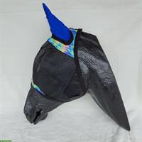 Fliegenmaske BLAU | 90% UV Schutz mit Komplettnetz | GROSSES WARMBLUT