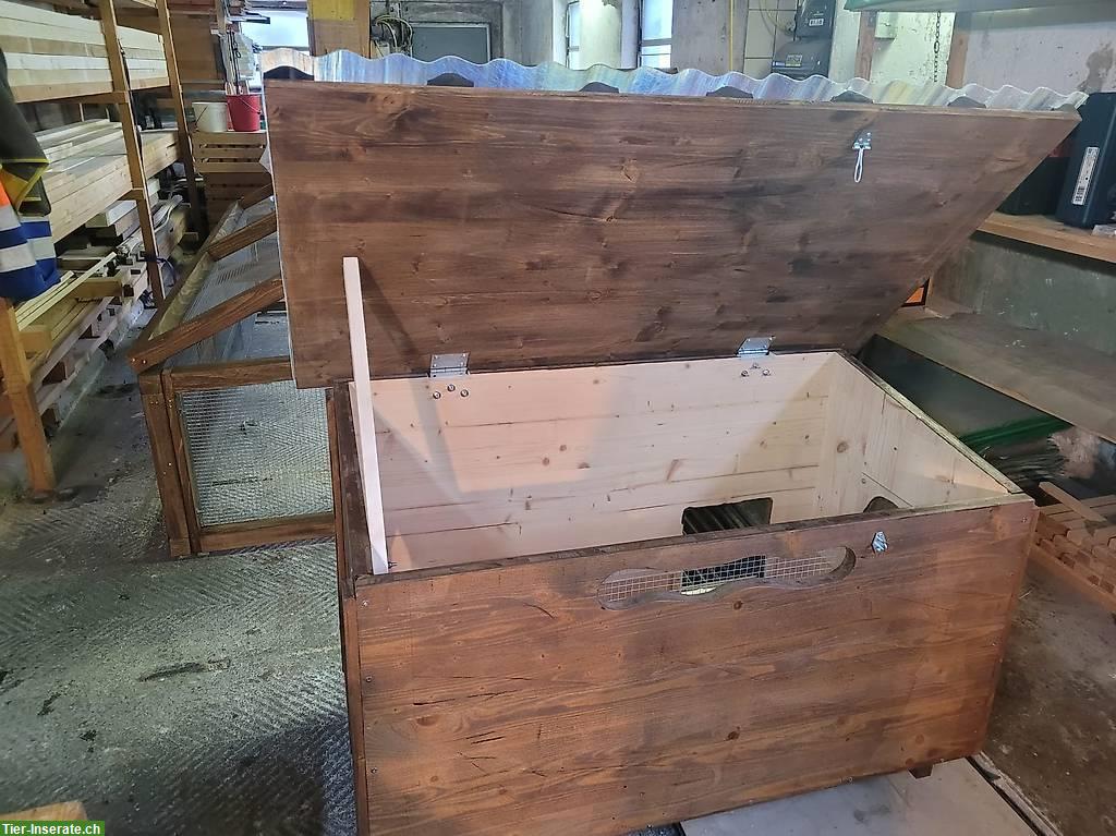 Bild 4: Neues Nagergehege mit Kistenstall
