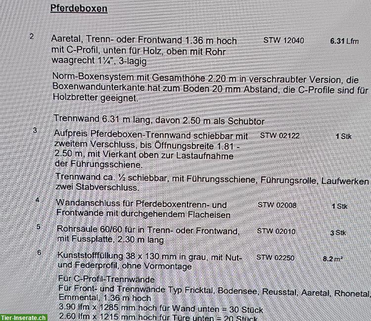 Bild 4: 3-teilige Pferdeboxen Trennwand zu verkaufen