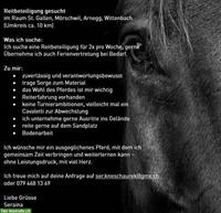 Suche Reitbeteiligung in St. Gallen, Mörschwil, Arnegg, Wittenbach
