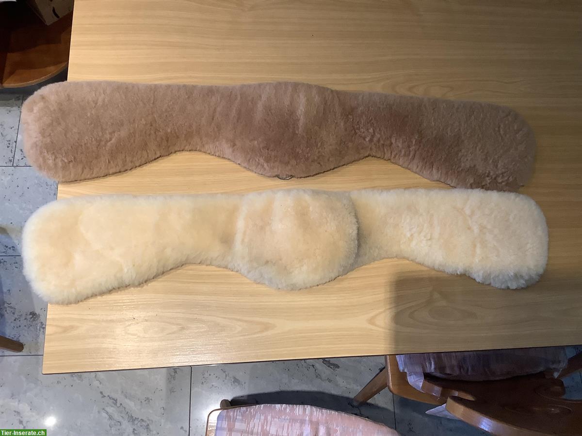 1 Mattes Kurzgurt Slim-Line Mondförmig 75cm,1 Ersatzfell neu