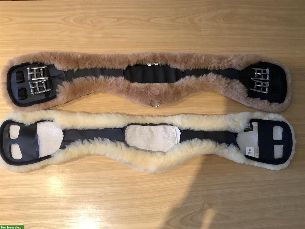 Bild 2: 1 Mattes Kurzgurt Slim-Line Mondförmig 75cm,1 Ersatzfell neu