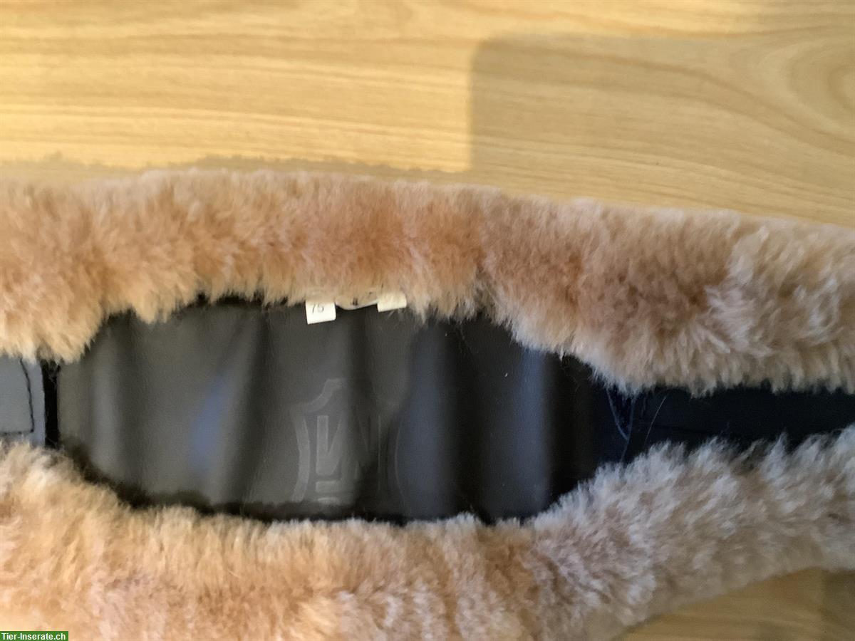 Bild 4: 1 Mattes Kurzgurt Slim-Line Mondförmig 75cm,1 Ersatzfell neu