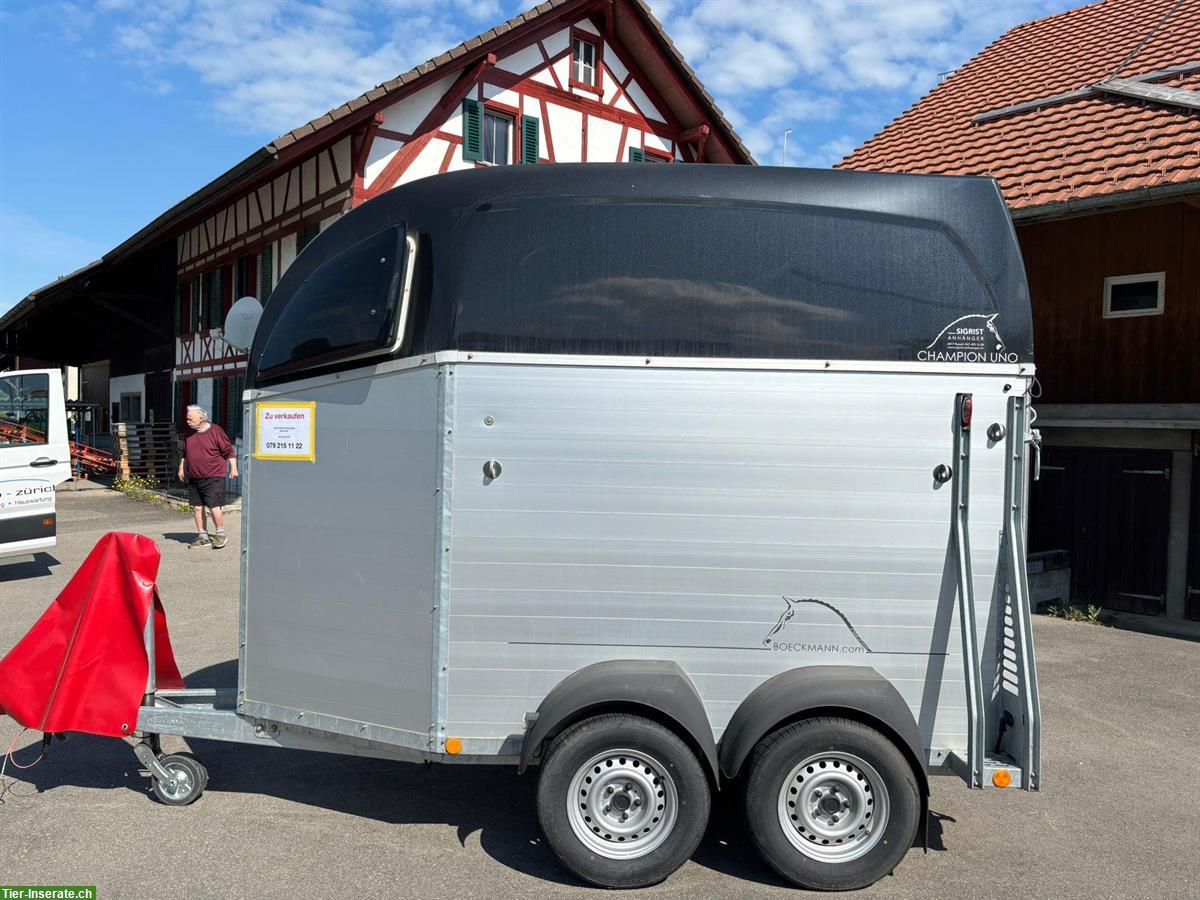 1.5er Pferde-/Sachentransportanhänger Böckmann Alu