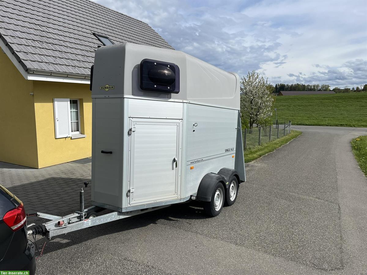 1.5er Pferdeanhänger Humbaur Single Alu 1600 zu verkaufen