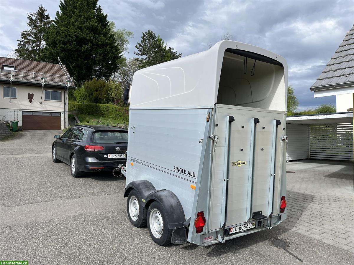 Bild 2: 1.5er Pferdeanhänger Humbaur Single Alu 1600 zu verkaufen