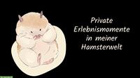 Privater Erlebnismoment in meiner Hamsterwelt