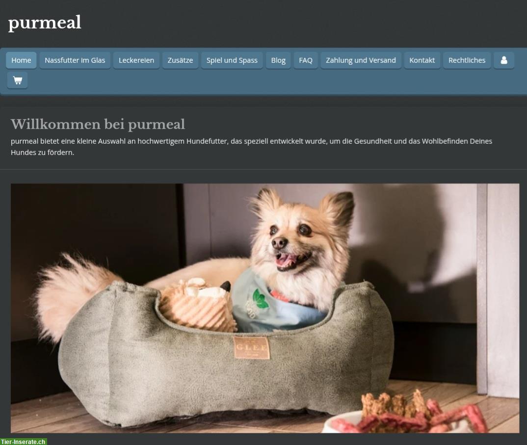 Gesundes Hundefutter von purmeal.ch