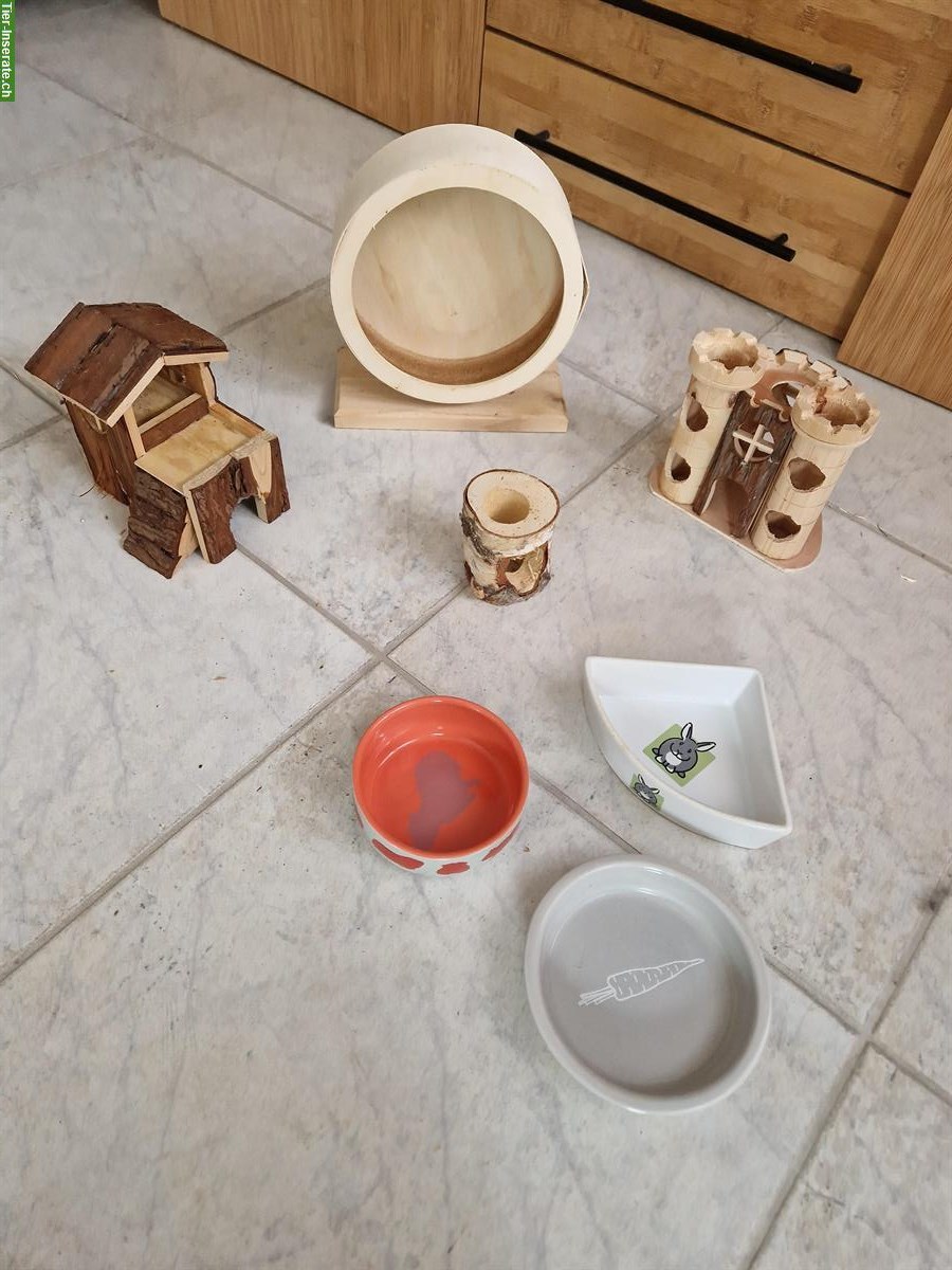 Bild 3: Hamsterkäfig mit Zubehör abzugeben