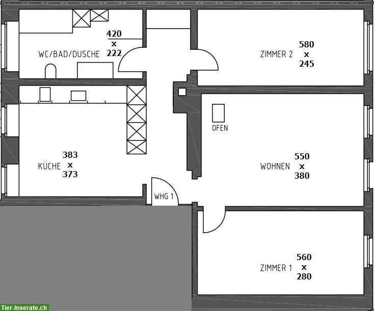 Bild 10: 3.5-Zimmer Wohnung | eigener 100m²-Garten für Deinen Vierbeiner