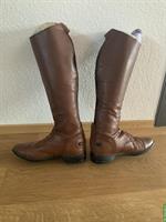 Leder-Reitstiefel braun, Grösse 37