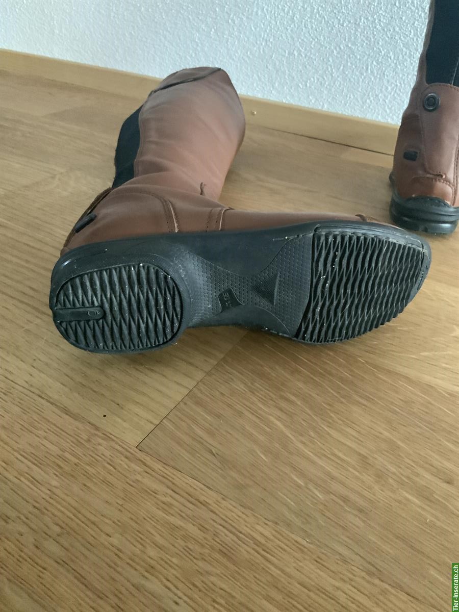 Bild 3: Leder-Reitstiefel braun, Grösse 37