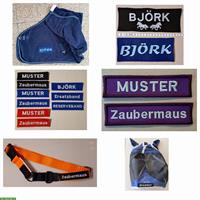 Edle Stickerei-Abzeichen zur Beschriftung von Pferdeartikeln