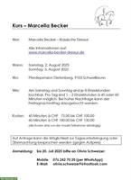 Reitunterricht / Wochenendkurs mit Marcella Becker