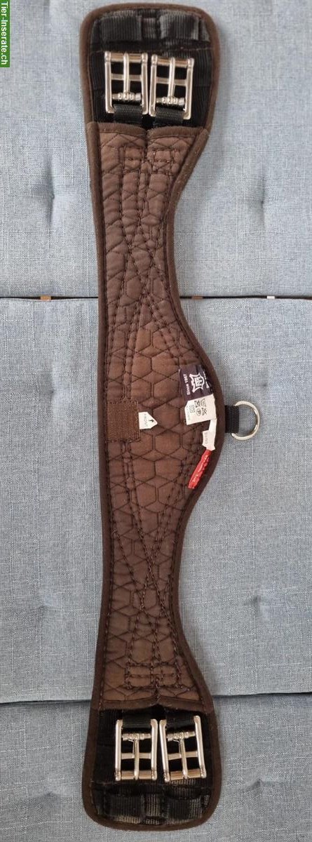 Bild 5: Mattes Lammfell Sattel Kurzgurt 65cm