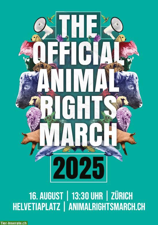 🐾 Animal Rights March Switzerland | 16. August 2025 🐾