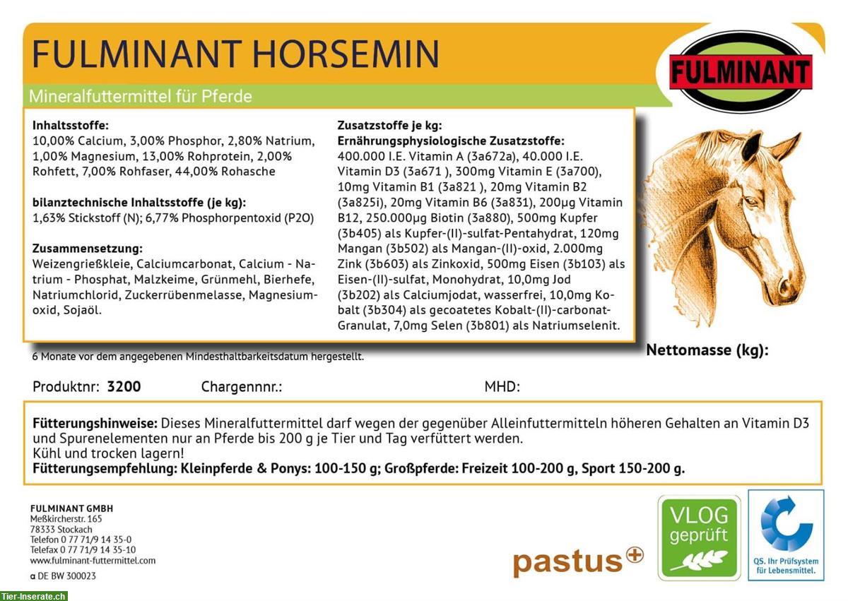 Bild 2: Mineralfutter Pferde, Pellets | Fulminant Horsemin