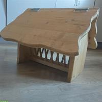 Kleintier Heuraufe aus Holz mit Dach zum aufklappen