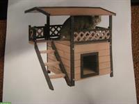 Katzenhaus mit Terrasse zu verkaufen, neu und aufgebaut