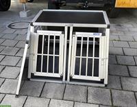Auto-Hundebox / Doppelbox für Kofferraum zu verkaufen