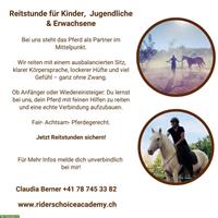 Reitstunden für Kinder, Jugendliche und Erwachsene