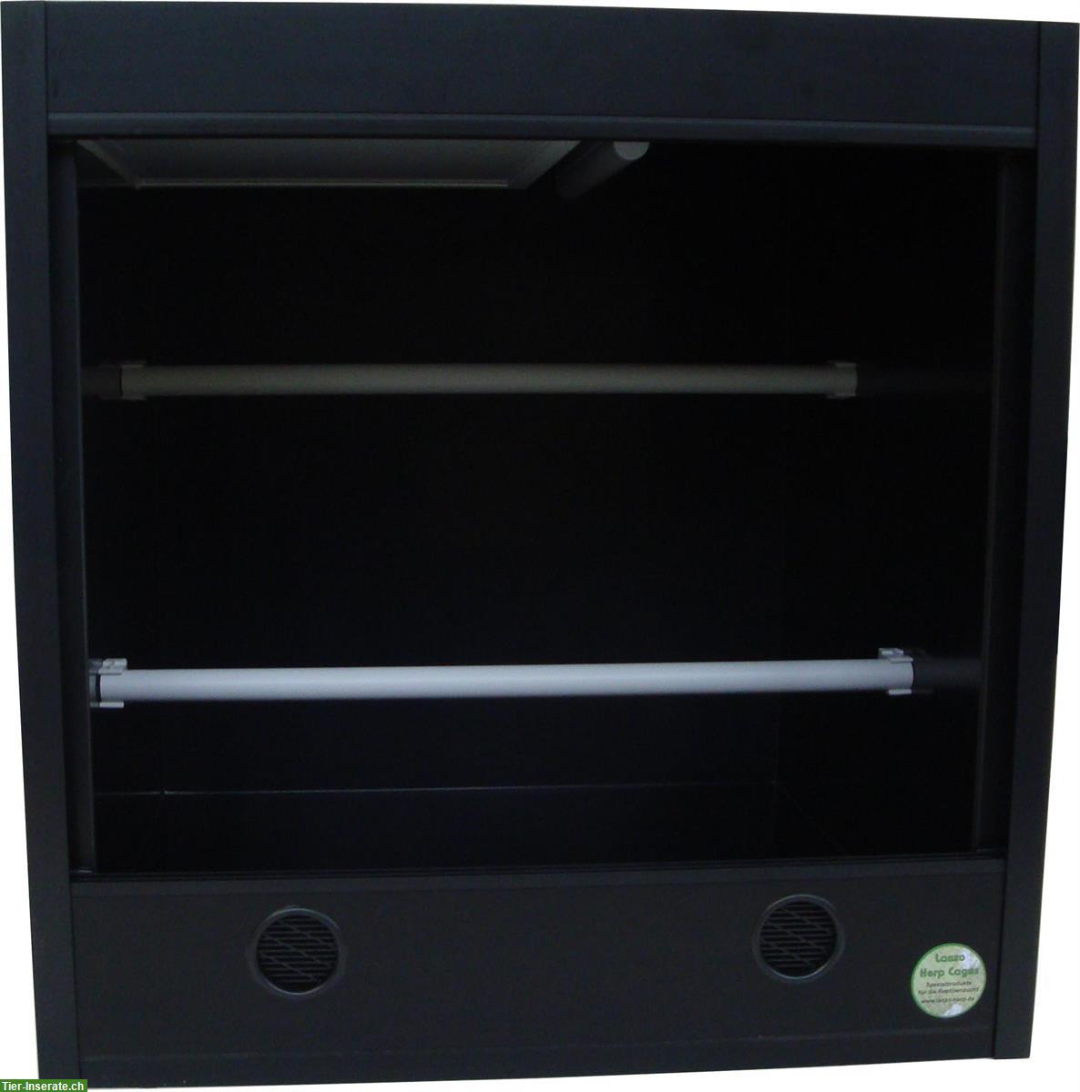 Lanzo Herp Terrarium 50er LHC-Cube schwarz
