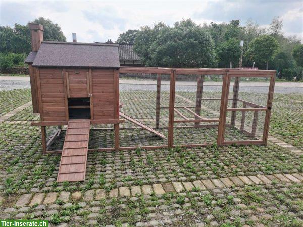 Hühnerstall mit Freilaufgehege und Zubehör zu verkaufen