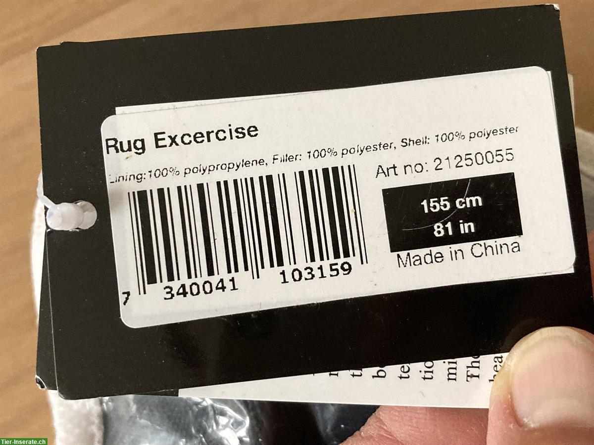 Bild 2: Pferde Ausreitdecke Back on Track, 155cm, neuwertig