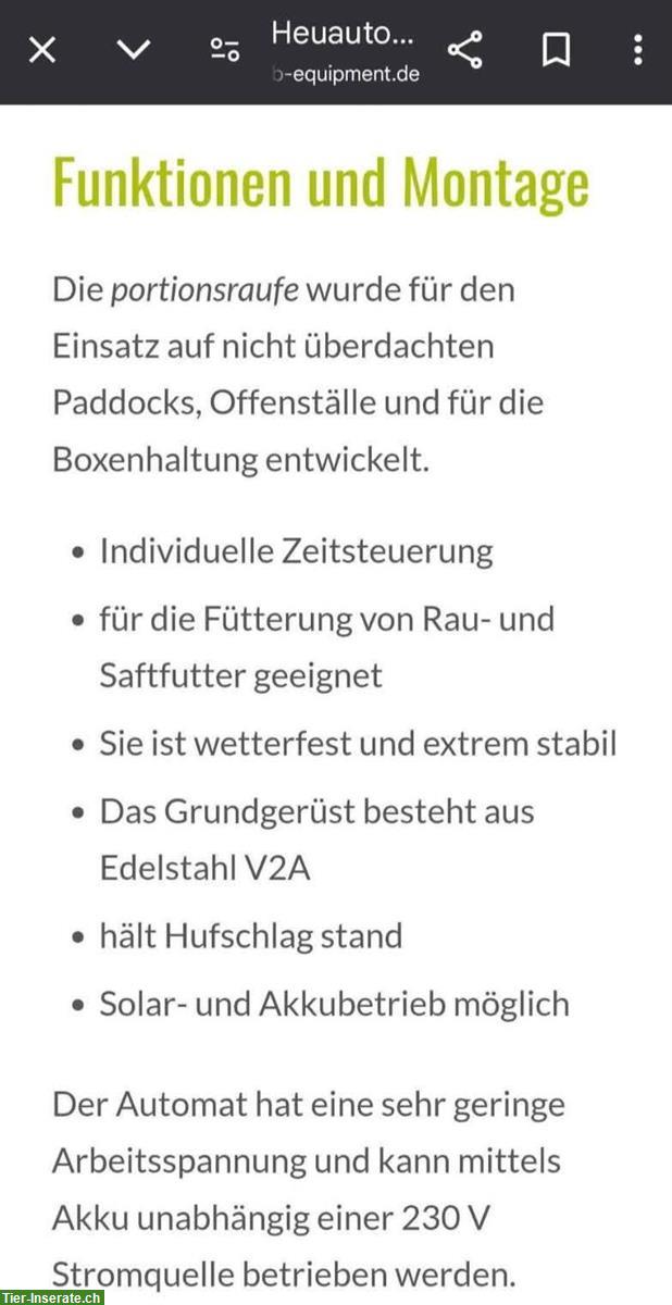 Bild 3: Heuautomat zeitgesteuert zu verkaufen oder Tausch