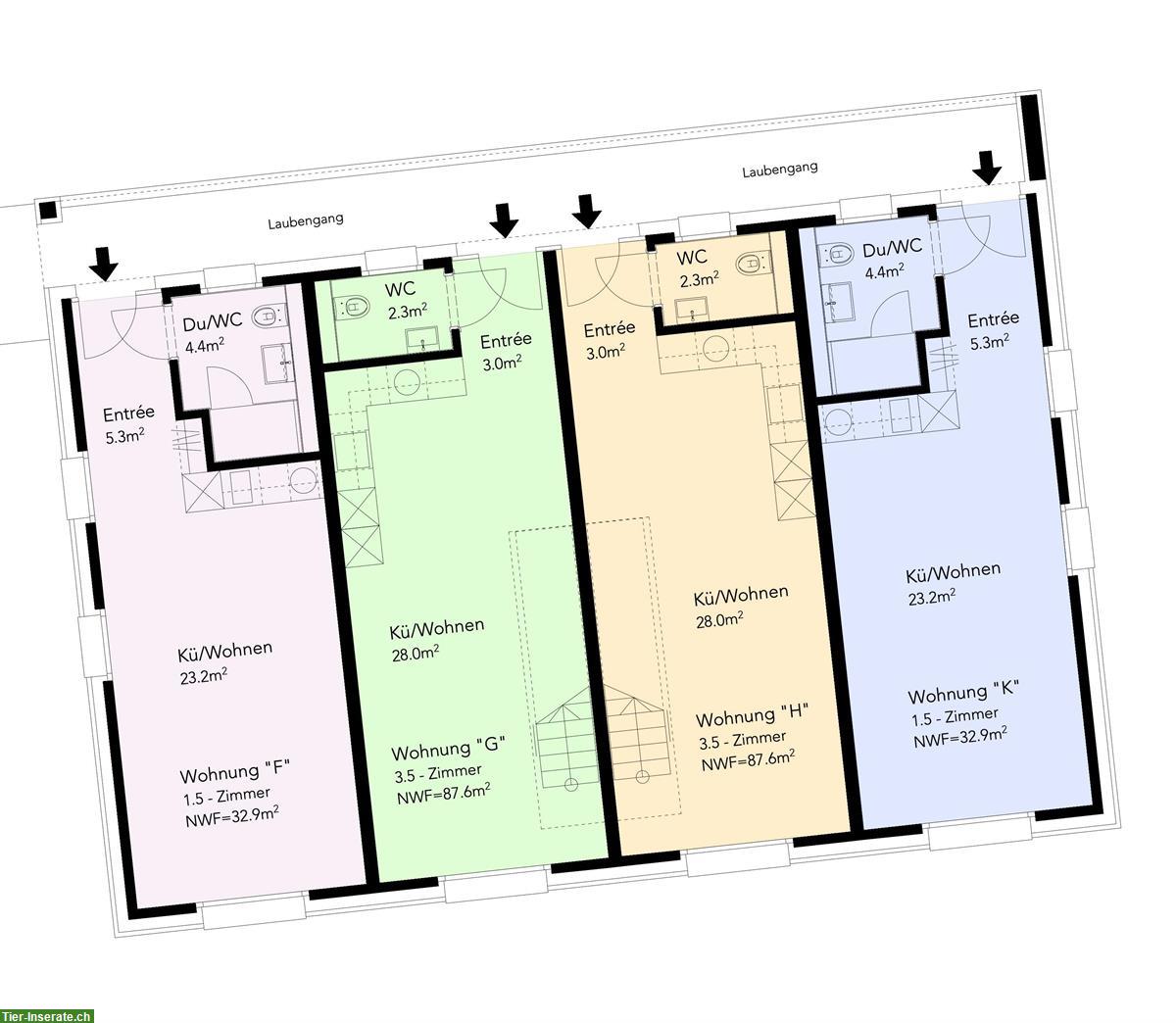 Bild 6: Vermieten 1 Zimmer Wohnung möbliert ab 1. Dezember